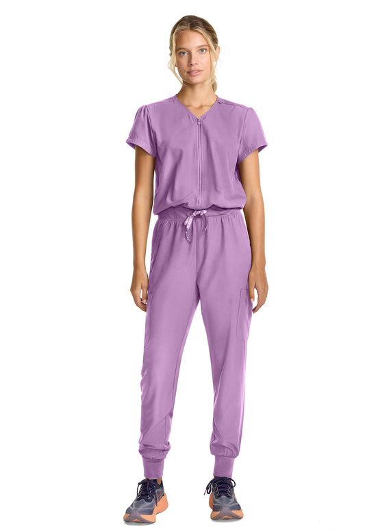 Med Couture Insight Zip Front Scrub Jumpsuit