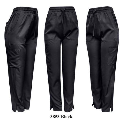 Pantalon de gommage extensible cargo unisexe avec cordon de serrage et taille élastique Pepino Uniforms