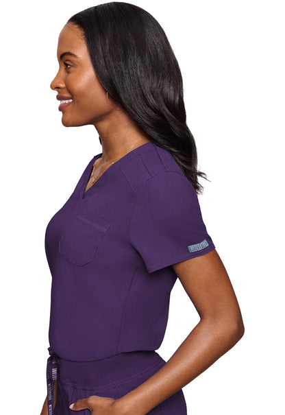 Med Couture Touch V-Neck Tuck In Scrub Top