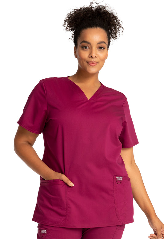 Cherokee Workwear Revolution V-Neck Top