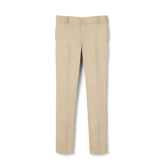 French Toast Pantalones pitillo de sarga elástica con cintura ajustable para niñas