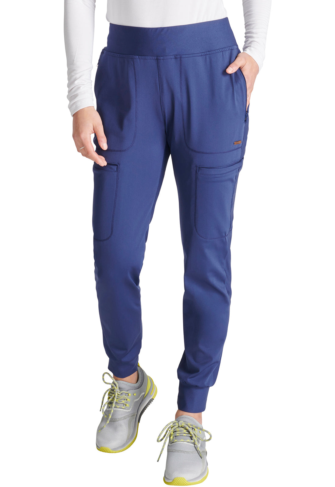 Cherokee Form Mid Rise Tapered Leg Drawstring Jogger