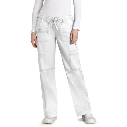 Pantalon droit multi-poches extensible Adar Pop