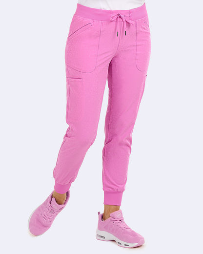 Ava Therese Jacquard Sheba Jogger Scrub Pants