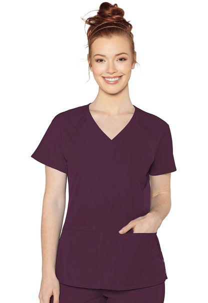 Clearance Med Couture Peaches Raglan Scrub Top