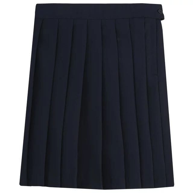 French Toast Falda plisada de longitud media con cintura ajustable para niñas