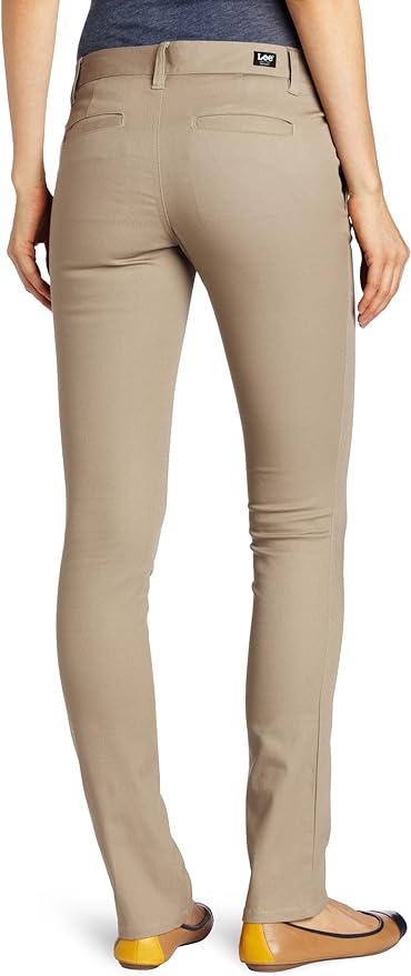 Lee Uniforms Juniors Original Skinny Leg Pants