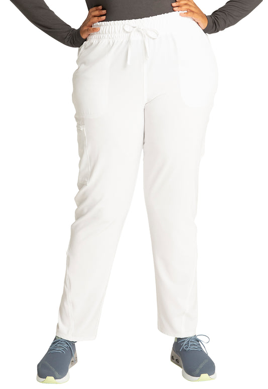 Pantalones Cherokee Allura Tall de talle medio y pernera cónica con cordón