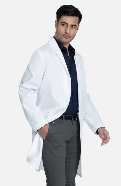 Project Lab by Cherokee Mens 38" Button Front Lab Coat