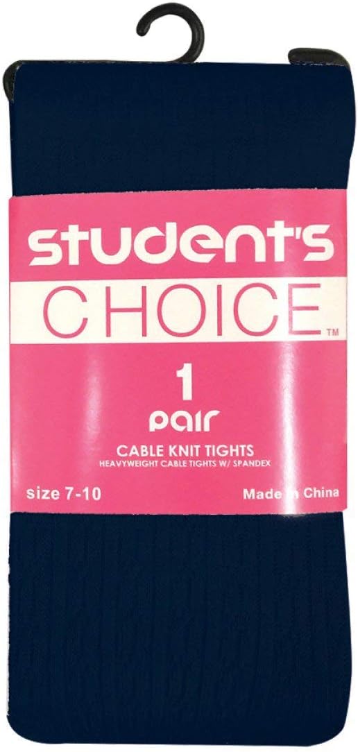 Medias de punto trenzado Student's Choice - 1 par