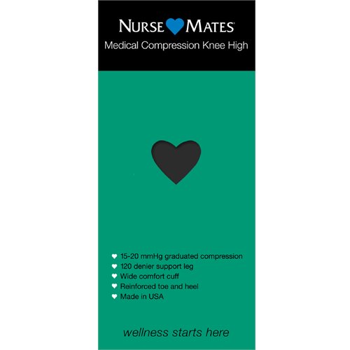 Nurse Mates - Bas de genou à compression médicale