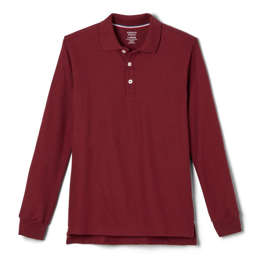 French Toast Boys Long Sleeve Pique Polo