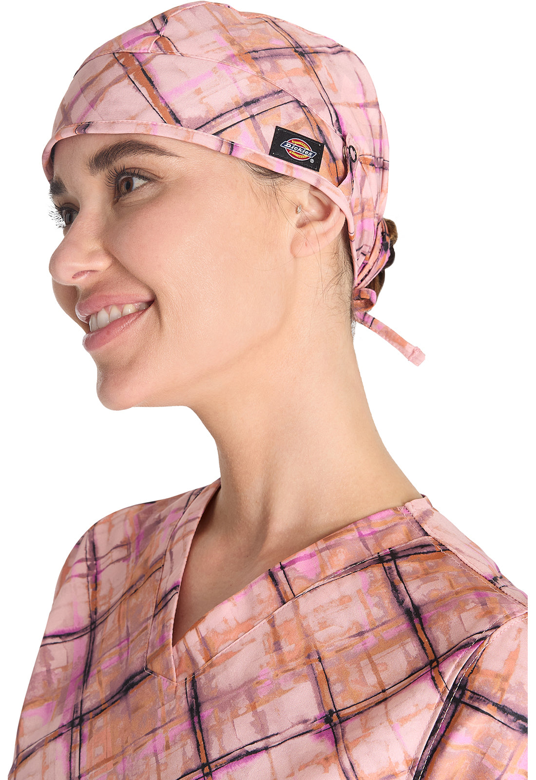 Dickies Prints Unisex Paint By Plaid Scrub Hat