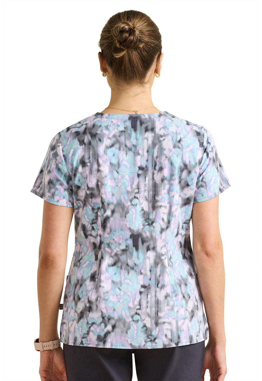 Healing Hands Purple Label Color Flow Printed Amanda Top