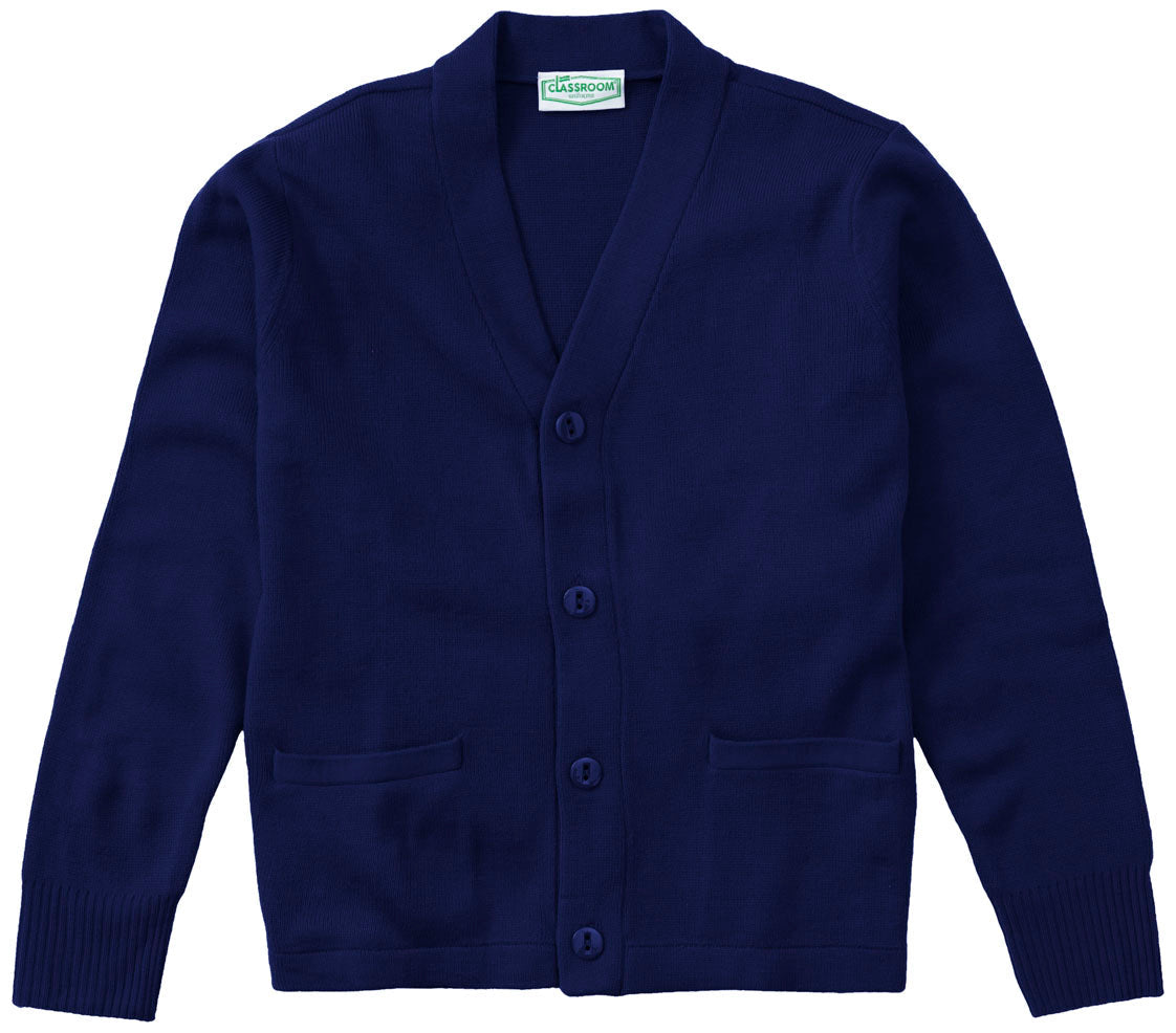 Pull cardigan unisexe pour jeunes d’école de classe