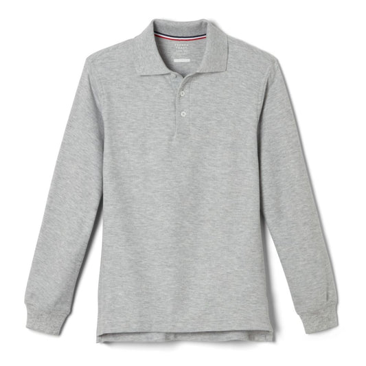 French Toast Boys Long Sleeve Pique Polo