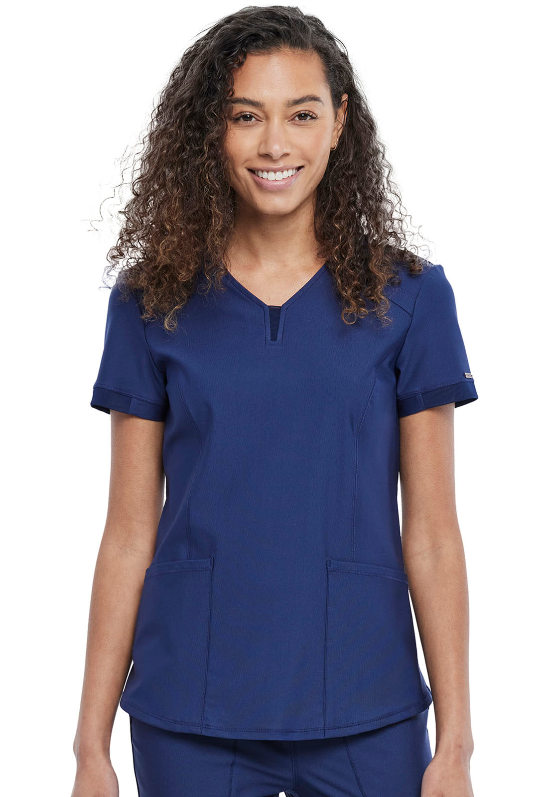 Cherokee Form V-Neck Mesh Scrub Top