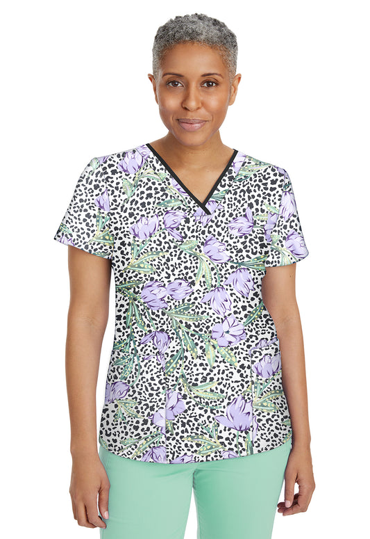 Clearance Healing Hands Premiere Coolmint Printed Amanda Top