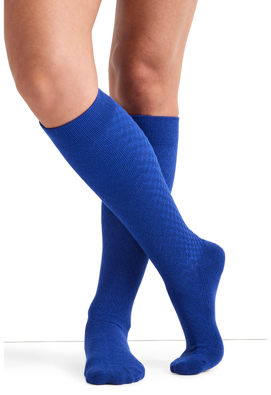 Cherokee Legwear Electric Blue Mild to Medium Compression True Support Knee High Socks