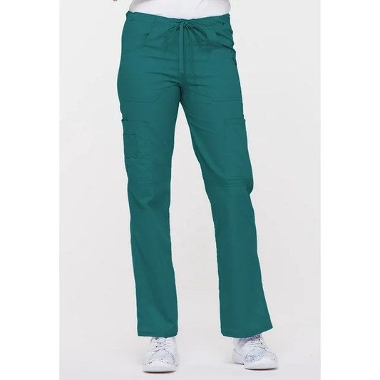 Pantalones médicos Dickies EDS Signature de tiro bajo con cordón y bolsillos laterales en oferta