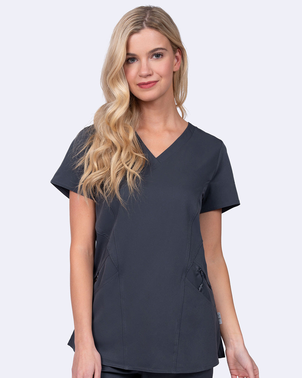 Yale Women's Back Knit Scrub Top