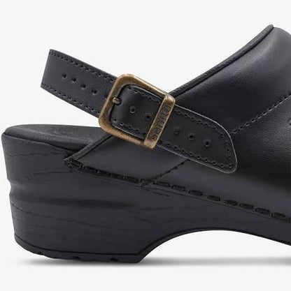 Sanita Black Ingrid Open Back Shoes