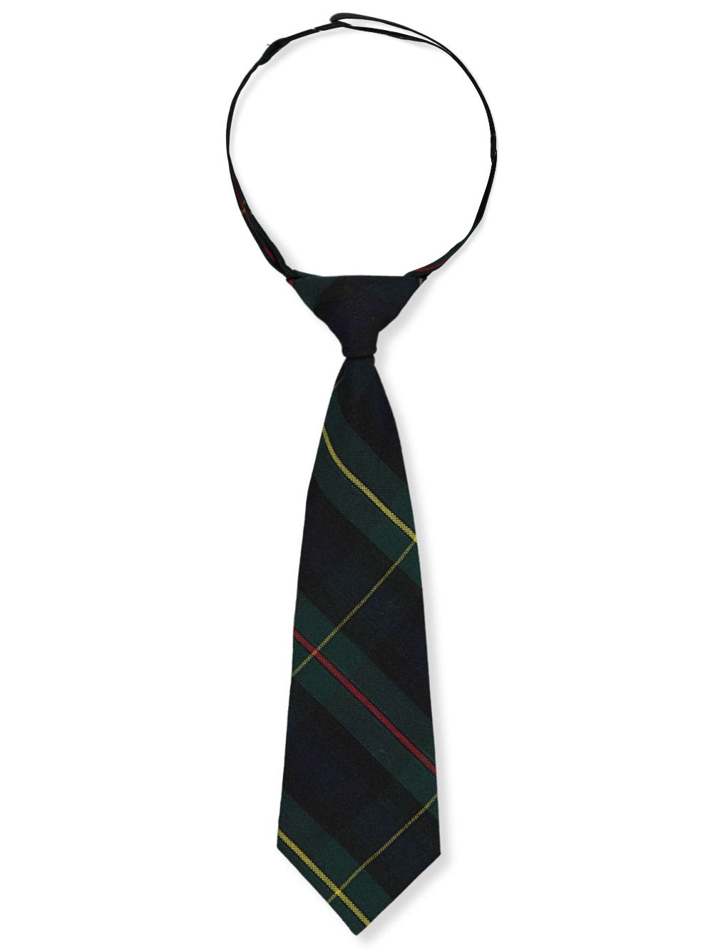 AFT Cravate à carreaux vert/rouge pour garçon 