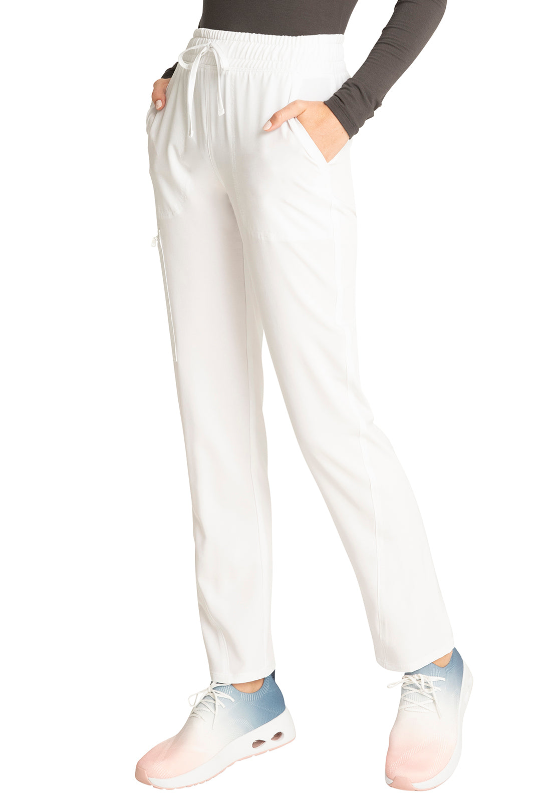 Cherokee Allura Tall Mid Rise Tapered Leg Drawstring Scrub Pants