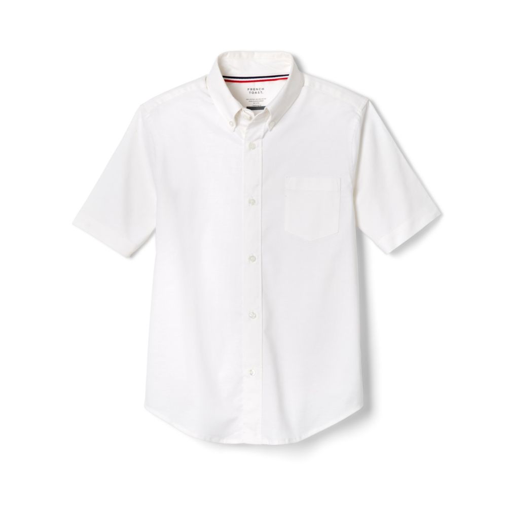 French Toast Mens Short Sleeve Oxford Shirt