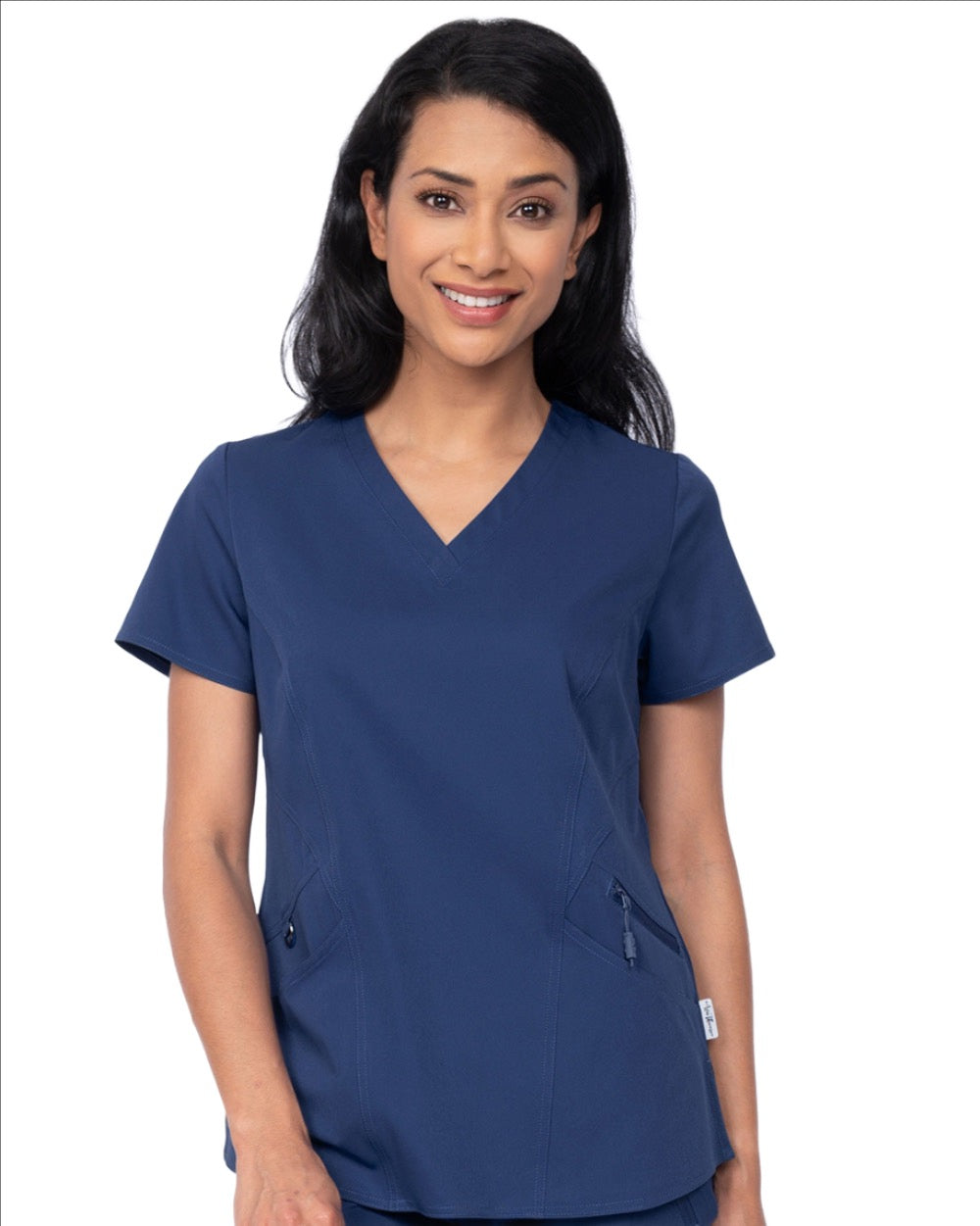 Yale Women's Back Knit Scrub Top