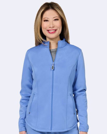 Ava Therese Megan Bonded Fleece Scrub Jacket