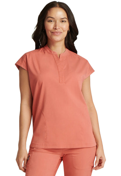 Blusa médica con etiqueta morada Journey Tuck In de Healing Hands