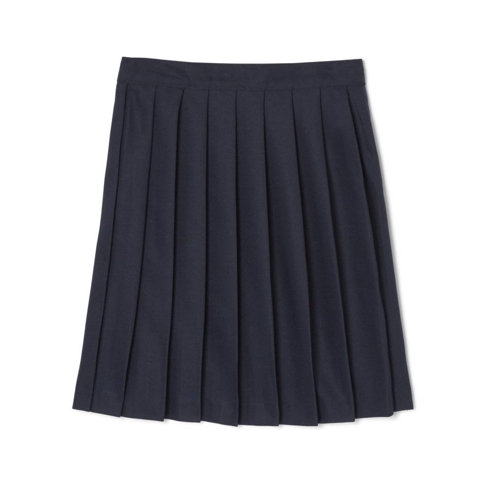 French Toast Girls Adjustable Waist Mid Length Pleated Skirt