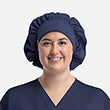 Gorro médico Bouffant azul caribeño de Maevn