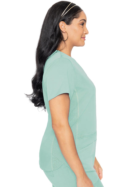 Med Couture Touch V-Neck Shirttail Scrub Top