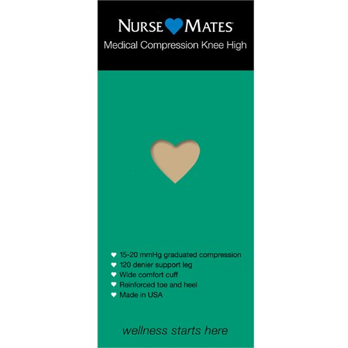 Nurse Mates - Bas de genou à compression médicale