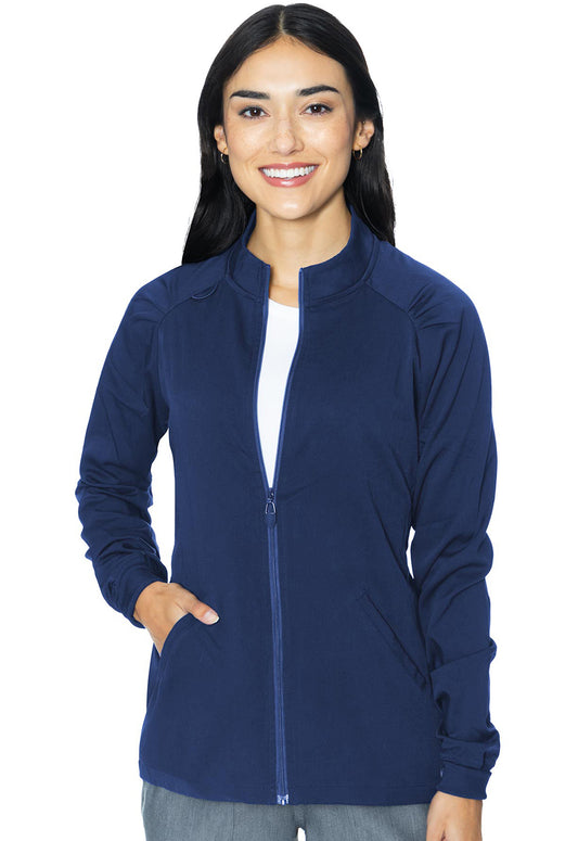 Med Couture Touch Raglan Warm-Up Scrub Jacket