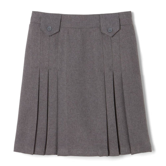 French Toast Girls Adjustable Waist Triple Pleated Skirt