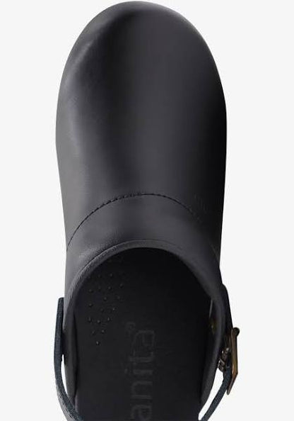 Sanita Black Ingrid Open Back Shoes