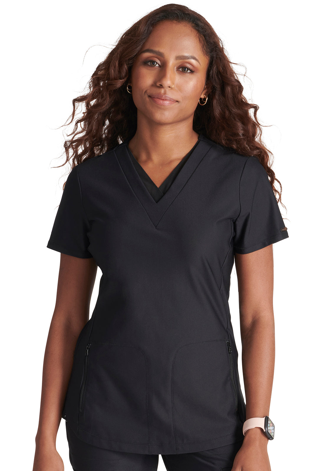 Cherokee Form Double V-Neck Top