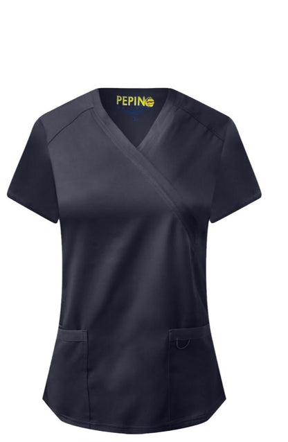 Pepino Uniforms Mock Wrap Scrub Top