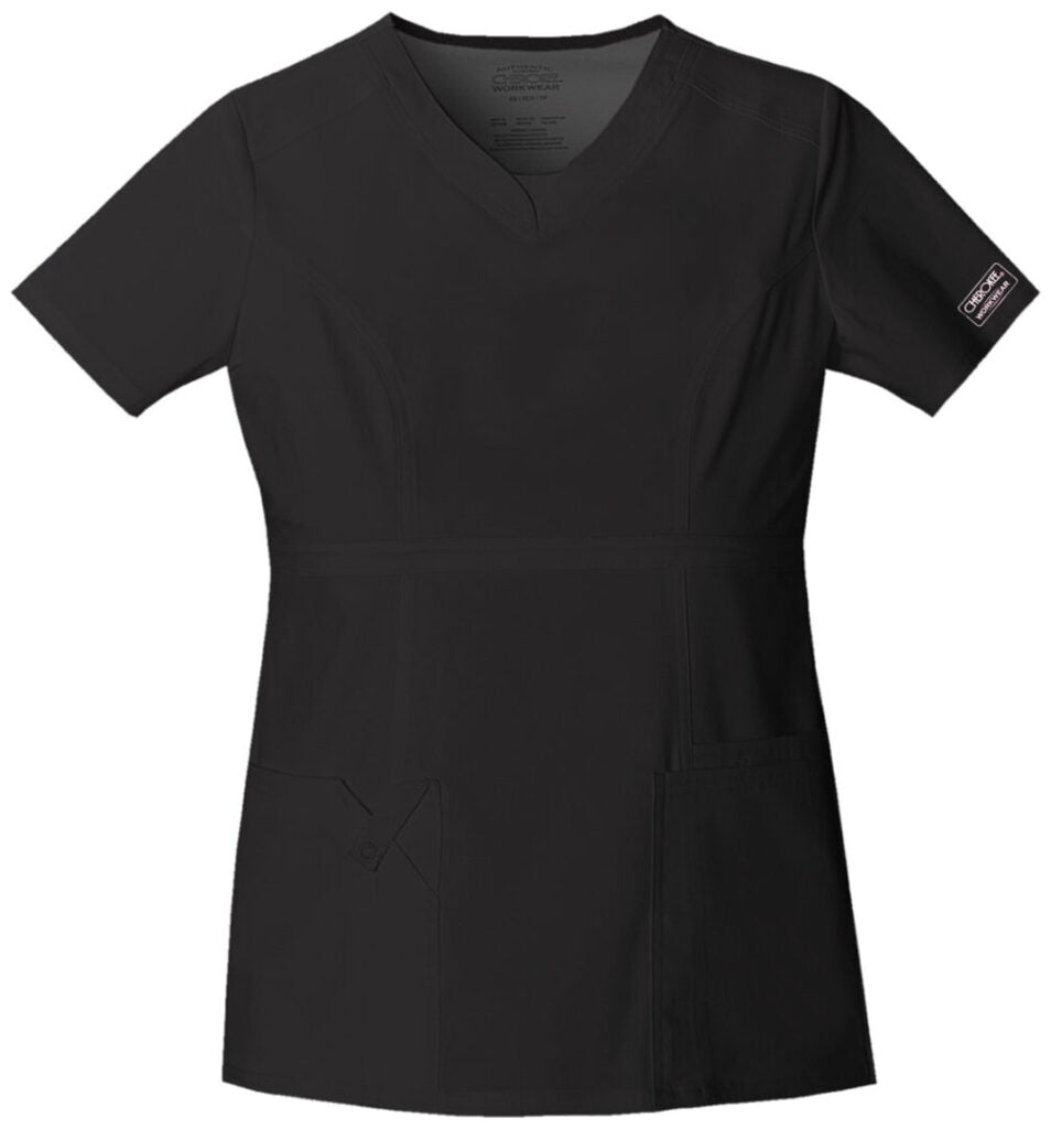 Clearance Cherokee Workwear Core Stretch V-Neck Top