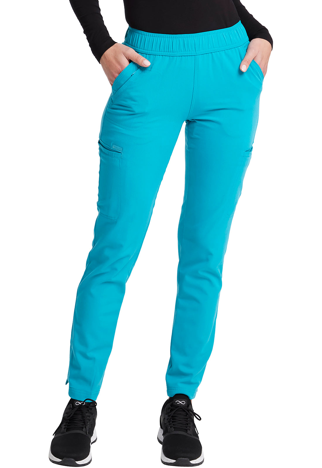 Clearance Cherokee Euphoria Mid Rise Tapered Leg Drawstring Pants