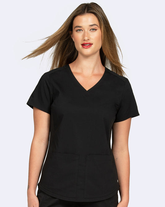 Zoe Alexandra Soho Side Knit Scrub Top