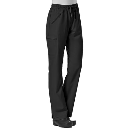 Maevn EON Petite Full Elastic Zipper Pocket Cargo Scrub Pants