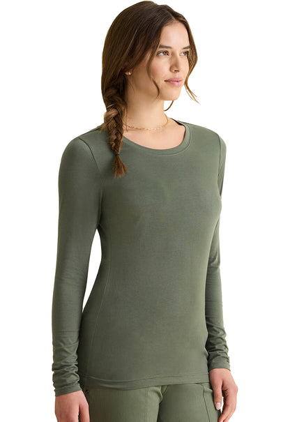 Healing Hands Knits Melissa Long Sleeve Underscrub Tee Shirt