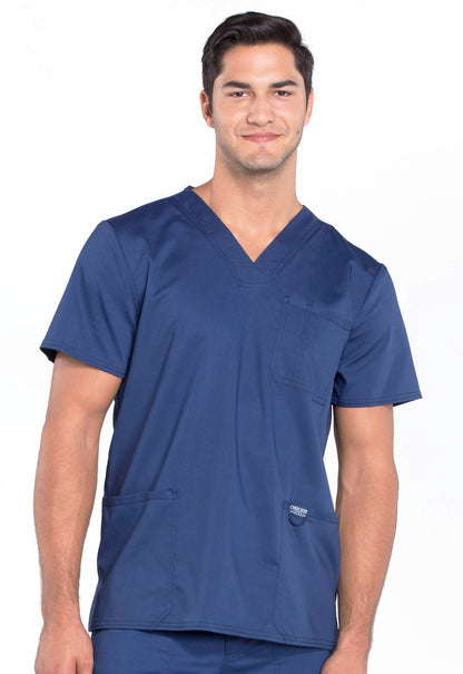 Haut d'hôpital à col en V pour homme Cherokee Workwear Revolution