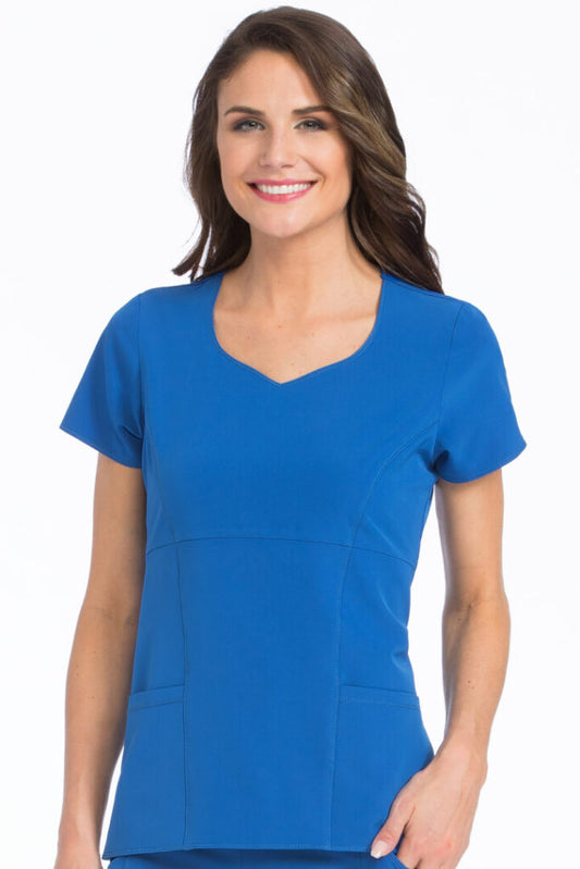 Clearance Med Couture 4-Ever Flex Polly Scrub Top