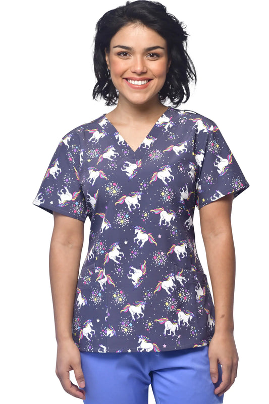 Clearance Marilyn Prints Unicorn and Stars Printed Top