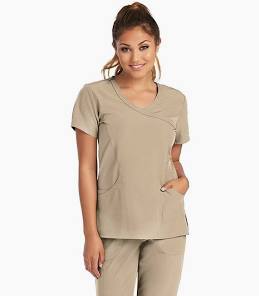 Blusa médica cruzada con efecto en relieve Skechers Reliance